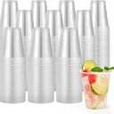 Turbo Bee 1000 Pack 12oz Plastic Cups,Disposable Clear Drinking Cups,Hot and Cold Drink Container for Water, Juice, Soda,Coffee
