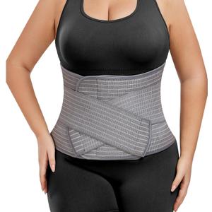 Abdominal Binder Post Surgery - Postpartum Belly Band Wrap | Post C Section Belly Binder Recovery Belt | Stomach Compression Hernia Belt For Men or Women After Pregnancy, Hysterectomy (Small/Medium)