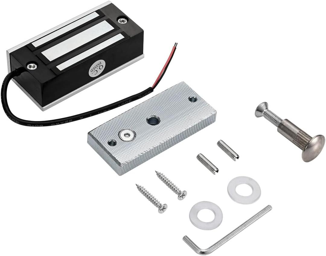 Electric Magnetic Door Lock 60KG / 130LBS Holding Force 12V NC Mode Single Access Control for Metal/Fire Proof/Wooden/Glass Doors