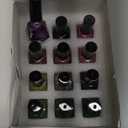 Glamonade Metallic Nail Polish Set Fingernail: Chrome Mirror Holographic Nail Polish Kit Quick Air Dry 12 Colors Pack Regular Mini Nail Polish Finger Toe DIY Art Salon Gift for Women Party