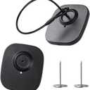250Pcs 8.2Mhz RF Security Clothing Tags Black Retails EAS Clothes Tag with 250 Pins and 100 Lanyards