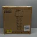 6 Tier Rotating Bookshelf Spinning Bookshelf Tower 360° Revolving Bookcase with Storage Cabinet Corner Organizer Storage Round Carousel with Wheels, White