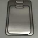 Titanium Cutting Board Double Sided Food Grade, Pure Titanium/PP for Kitchen, Cutting Board Easy to Clean[15.5*10.5+12*8.5] (Silver)