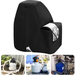 Waterproof Sand Filter Pump Cover for 16 Inch Sand Filter, UV Resistant 600d Oxford Fabric Above Ground Pool Pump Cover Protector