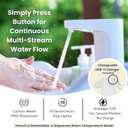 Mighty Sink Portable Sink: Patented Wash Station with Electronic Faucet | 2 Gallons | Easy Setup | Indoor & Outdoor Use | Ideal for Dishwashing, Camping Hygiene, Gardening, Pottery & More