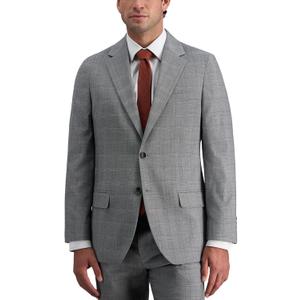 Haggar Men's Haggar Men's Jmh Premium Stretch Tailored Fit Suit Separates - Pants and Jackets (Gray, XL)