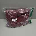 Womens Plus Size Maxi Dress Short Sleeve Square Neck Tie Front Smocked Empire Waist A Line Flowy Lace Trim Side Slit (Burgundy, 3XL)