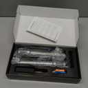 Wireless Microphone, Dual Handheld Dynamic Mic with Rechargeable Receiver, 40H Duration, 200ft Range, Plug and Play, Karaoke Microphone for Singing, Karaoke, Meeting, Church, Wedding (Silver)