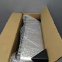 Stainless Steel Litter Box with Lid,Front Entry Top Exit Kitty LitterBox,Extra Large Enclosed Metal Cat Box with Litter Scoop & Litter Mat-Black