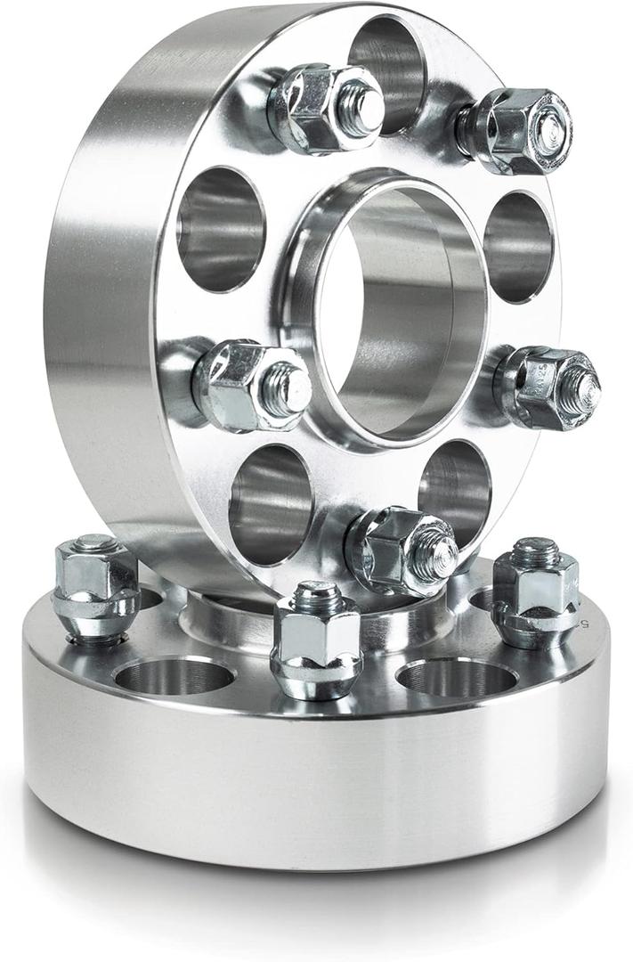 1.25" Wheel Adapters 5x127 to 5x115 (Hub to Wheel) Hubcentric - Center Bore 78.3mm (Hub) to 70.3mm (Wheel) Compatible For 1992-1999 Yukon, 1988-1998 C1500 & K1500 to mount 5x115 Wheel (2pc M12x1.5)