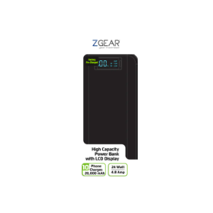 Zgear Solar Power Bank ZGEAR 20,000 MAh High Capacity Power Bank