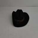 Western Cowboy Hat for Men and Women, Shapeable Big Wide Brim Cowgirl Hat with Embroidery (Large, Black)
