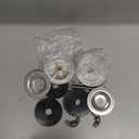 LEIFIDE 2 Pcs 2 Inch Kitchen Sink Hole Cover Faucet Hole Cover Stainless Steel Kitchen Sink Tap Plate Stopper Blanking Metal Plug(Polished Chrome)