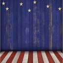 Funnytree Independence Day Rustic Wooden Floor Backdrop American Flag Plank Memorial Patriotic National Holiday Photography Background 4th of July Party Portrait Decor Banner Photo Booth Props 5x7ft