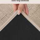 YIHOUSE Bathroom Rugs Sets 2 Piece Beige, Non Slip Bath Mats Sets of 2 Quick Dry, Absorbent Washable Thin Bathroom Rugs Fit Under Door for Elder, Sink, Laundry(16x24+16x32in)