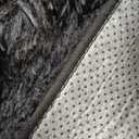 Super Fluffy Black 9x12 Area Rugs for Living Room, Modern Large Shag Rug for Bedroom, Non-Slip Plush Shaggy Thick Black Carpet for Nursery Kids Room Boys Girls Dorm Indoor Home Office Decor