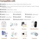 Wearable Silicone Milk Collection Cups,Closed System BreastMilk Collector Cup Works with Baby Buddha,Spectra,Medela,Ameda MYA,Zomee,Freemie(24mm-2PCS)
