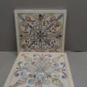 Canvas Prints 4pcs Vintage Picture Paintings Bathroom Wall Art Abstract Pattern Wall Decor for Bedroom Kitchen Office Home Artwork Decoration Ready to Hang 12"x 12"