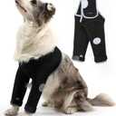 Dog Recovery Suit, Medical Cone Alternative, Abrasion Resistant Dog Recovery Sleeve, Washable 3mm Thick and Waterproof, Pet Wounds Prevent Licking, Bite, Being Wet, and Keep Dry (XL, Front Both Leg Sleeves)