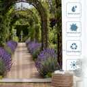 Batmerry European Flowers Scenery Garden Decoration Shower Curtain, Colourful English Summer Garden Path Arch Decor Shower Curtain for Shower Stall Bathroom Waterproof of Standard Size 72x72 Inch