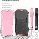 2Pcs Key Card Holder Compatible with Tesla Cybertruck 2023 2024 2025 Silicone Protector Cover Case Accessories Including Key Chain