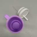 Infantino My 1st Tumbler, Silicone Sippy Cup with Straw & Handle, Spill-Resistant Baby Cup for On-the-Go, BPA-Free Transition Bottle, Lilac (9 Ounces)