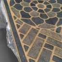 Mohawk Home Medallion Grain Casual Ornamental Gray 2' X 4' Door Mat Perfect for Porch, Garage (Grey)