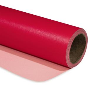 RUSPEPA Red Matte Wrapping Paper - Solid Color Pearly - lustre Paper Perfect for Wedding, Birthday, Christmas, Baby Shower -17 Inches X 32.8 Feet