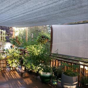 90% Sun Shade Cloth for Garden, 6X20 Ft Breathable Sunshade Fabric Cover, UV Blocking & Privacy Protection Screen for Patio, Deck, Porch, Carport.