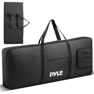 Pyle Keyboard Case, 61 Key Carrying Case Bag for Piano Keyboards, Protects and Covers Portable Digital Keyboard Water Resistant, Used for Models PKBRD6139BT, PKBRD6151PB, and PKBRD6175P, Stadard