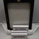 Cigar Humidor, Desktop Cigar Humidor Cabinet Light Control System with Spanish Cedar Wood Shelves, Hygrometer, 3 Humidifiers and Cigar Accessories Drawer, Father's Day Gift for Men (Black)