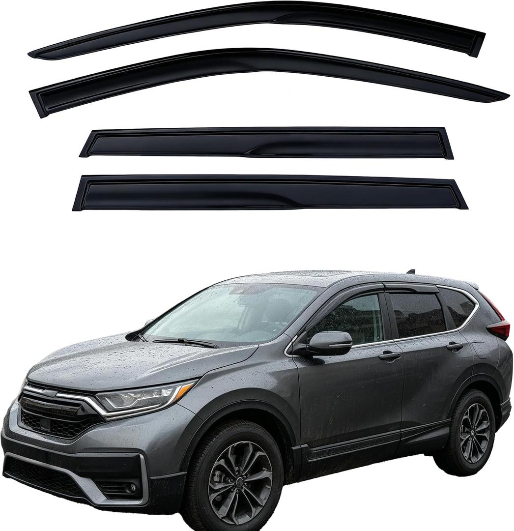 4PCS Tape On Rain Guards Window Visors for Honda CRV(CR-V) 2023-2026