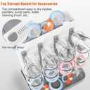 Baby Bottle Drying Rack, Vertical Bottle Rack Dryer Space Saving Bottle Drying Rack Countertop Organizer with Brush Holder for Bottles & Baby Accessories Pacifiers and Pump Part- BPA-Free (Gray)