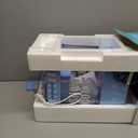 Nostalgia Snow Cone Shaved Ice Machine - Retro Table-Top Slushie Machine Makes 20 ICY Treats - Includes 2 Reusable Plastic Cups & Ice Scoop - Vintage Blue