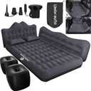 Umbrauto Inflatable Car Mattress Bed: SUV Camping Air Bed for Truck Backseat with Pump & Pillows, Car Sleeping Airbed for Van Back Seat