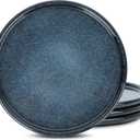 Stone Lain Eden 4-Piece Dinner Plate Set Stoneware, Dark Blue