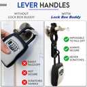 Secure Lock Box Attachment for Lever Handles - Realtors, Vacation Rentals and Real Estate Agent Supplies - Realtor Supplies for Key Lock Box for Keys with Code (1 Pack)