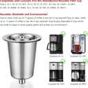 Reusable Stainless Steel Filter Cup for Cuisinart, Compatible with Cuisinart #SS-RFC HomeBarista Reusable Filter Cup (2 Pack)