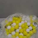 TRENDBOX Ball Pit Balls 76 - Macaron Colors Balls for Ball Pit, Play Tent Baby Playhouse Pool Birthday Party Decoration (G-Yellow&White)