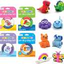 Ooly Air Dry Clay for Kids, 16 Colors Modeling Clay in 4 Tubs, Play Dough Gifts for Kids, Craft Supplies - Creatibles