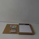 AMUSIGHT Dry Erase Magnetic White Board, 16" x 12" Double-Sided Desktop Whiteboard with Stand, Portable Small Whiteboard Set for Drawing, Office, Home, School