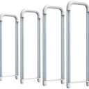 Romwish U Bend LED Tube Light, T8 T12, 18W(40W Equivalent), 5000K Daylight, 2000LM, Fluorescent Light Tube Replacement, Remove Ballast, Dual-Ended Powered, Clear Cover, 4 Pack