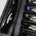 Wahl Genuine SECURE-SNAP Guide Comb Set with Colored Metal Clips and Guard Organization Caddy, 12 Full Size Attachment Guards from 1/16 to 1 for Increased Cutting Performance Grey - 3291-300