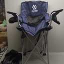 Portable Camping Chair with Cup Holder & Carry Bag, Folding Outdoor Chair for Adults, 300lbs Capacity, Lightweight Beach Lawn Chair for Camping, Fishing