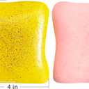 Bread Butter Squishy,Slow Rising SquishyStress BallsStress Relief & Fidget for ADHDParty Favor Gift (Yellow and Pink)