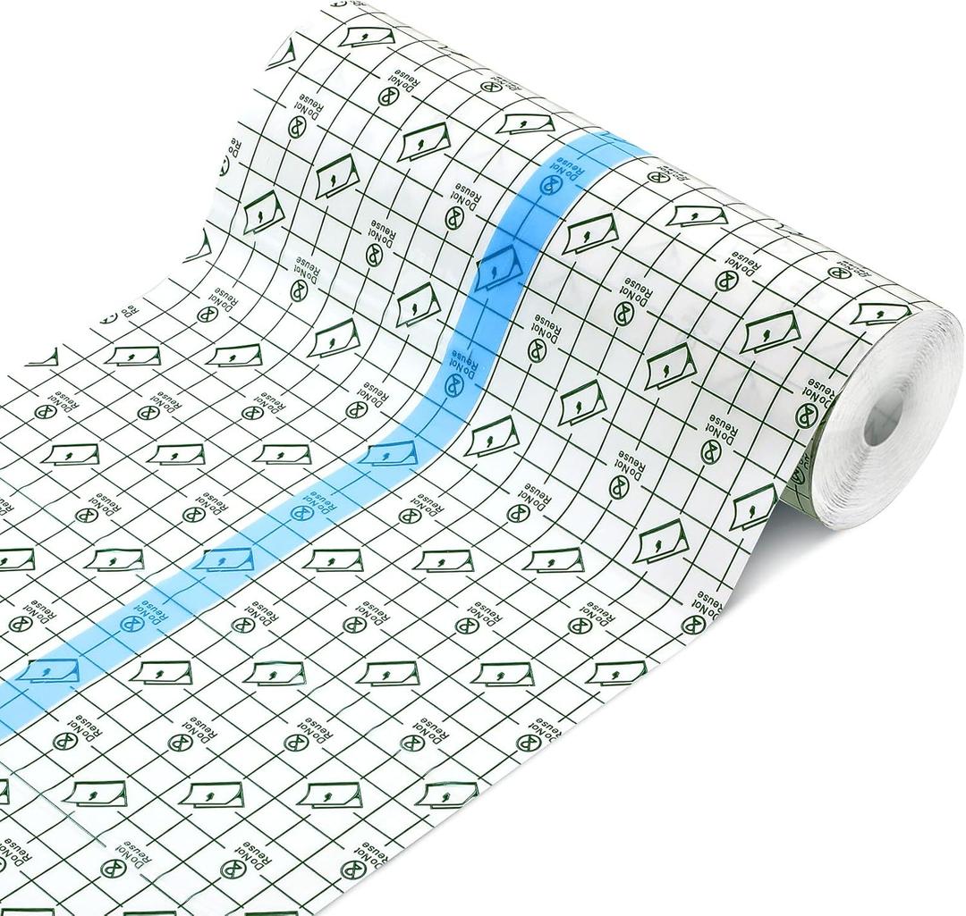 Transparent Dressing Adhesive Bandage Waterproof Bandage Clear Adhesive Bandages Stretch Tape for Tattoos Swimming(8 x 394 Inch)