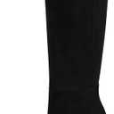 CELLENZ Women Knee High Boots: Comfortable Pointed Toe Tall Boot, Chunky Heel Wide Calf Fall Winter Fashion Long Boots for Office Party Date (8.5, 54 Black Suede)