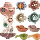 Holady Bath Toys Suitable for Kids Aged 1-3 Childrens Early Education Toys Beach Water Toys for 12-18 Months Baby and Toddler