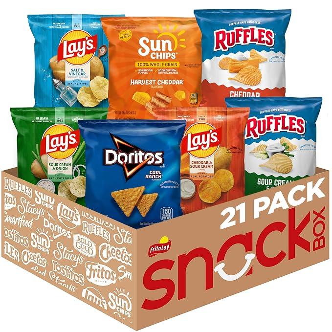 Frito-Lay Tangy Favorites Mix, Variety Pack of Chips (Pack of 21), BBD: Nov 3 2026