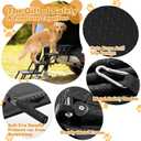 Extra Wide Dog Stairs for Car - Foldable 5-Step Non-Slip Pet Stairs for Home, Lightweight Dog Steps for Senior & Large Dogs to SUV, Truck, Bed - Supports 250 lbs